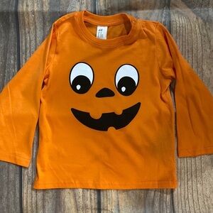 H&M Halloween pumpkin boys Shirt  2T